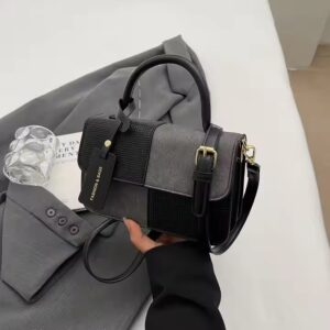 Large capacity 2 size thick PU leather tote bag - Image 2