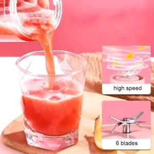 Good Quality 500ml 6 Blades Electric Juicer Portable Travel Personal Blender Cup Mini Blenders USB Juicer Cup - Image 4