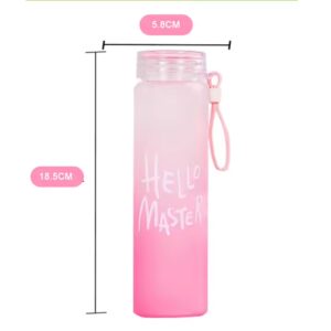 Factory Wholesale Colorful Glass Water Bottle Frosted Drinkware Cheap Glass Camp Water Bottles - Image 4