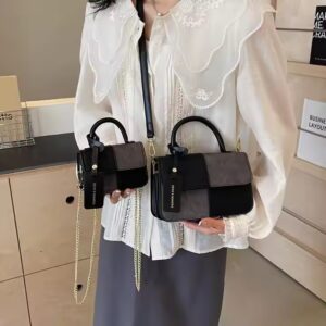 Large capacity 2 size thick PU leather tote bag - Image 5