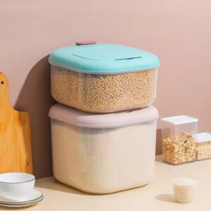 Household Insect-proof Moisture-proof Sealed Rice Storage Box With Lid Transparent Plastic Rice Bucket Kitchen Cereal Rice Tank - Image 5