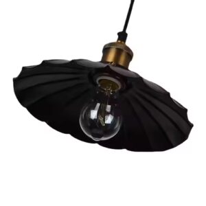 Chandelier Industrial retro style metal black chandelier E27 decorative hanging light - Image 6