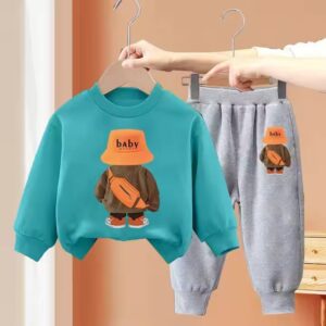Boys' Autumn Suit 2024 New Children's Sweater Fashionable Kids Spring and Autumn Hoodie Clothes Wholesale - Image 5