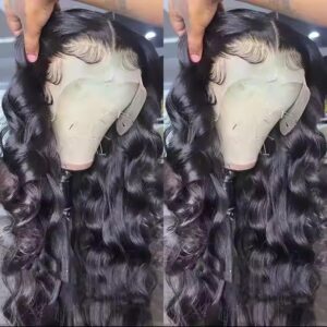 13x4Lace Frontal Wigs Human Hair High Temperature Fibre Hair Wig - Image 7
