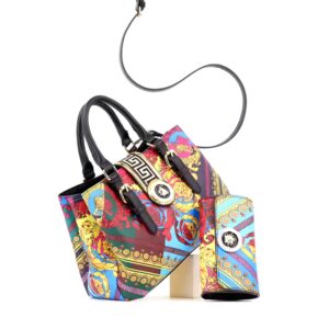 women handbags fashion purse and hand bag ladies quality PU leather female bag set of two casual tote bag 33 cm - Image 3