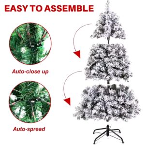 6ft 7ft 8ft 9ft 10ft 12ft Snow Christmas Trees PE PVC Big Artificial Green Christmas Tree - Image 7