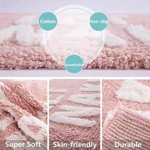 Bath Mat Funny Cute Bathroom Rugs Blue Rainbow Rug Shower Funny Bathroom Decor Get Naked Bath Mat Non-Slip Washable - Image 5