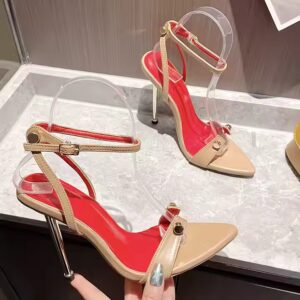 PU Pointed Open Toe High Heels Party - Image 7