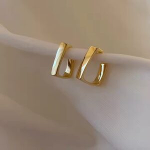 New Square Design Hoop Earrings for Women - Image 1