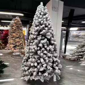 6ft 7ft 8ft 9ft 10ft 12ft Snow Christmas Trees PE PVC Big Artificial Green Christmas Tree - Image 5