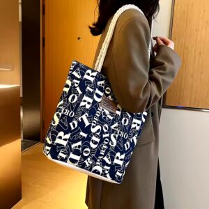 Large women's canvas bag popular student shoulder bag handbag - Image 3
