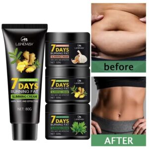 No Side Effect Natural Ginger Herbal 7 3 Days Body Weight Loss Fat Burning Slimming Cream - Image 3