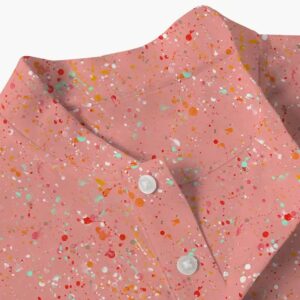 Men's Collarless Golf Polo Shirt Quick Drying Polyester Spandex T-shirt Short Sleeve Custom Digital Printed Polo Shirt - Image 6