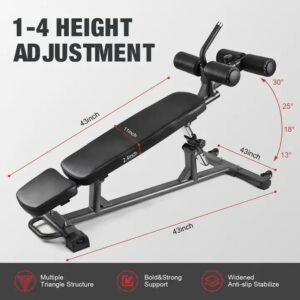 Sit-Up Auxiliary Equipment Board Multifunctional Press Adjustable Lower Back Bench - Image 3