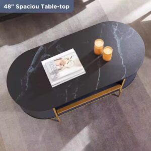 Combohome Modern Coffee Table For Living Room Furniture Nordic Metal Table Basse Modern Marble Luxury Coffee Table - Image 5