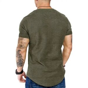 Quick Dry Short Sleeve T Shirt Gym Jerseys Fitness Shirt Trainer Running T-Shirt Men's Breathable Sportswear - Image 6
