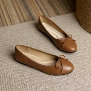 Spring Summer Autumn Popular Bow Casual Ballet Flat Women Fashion PU Outdoor Ballerina Shoes 2024 - Image 6