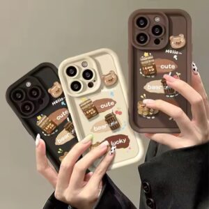 New Popular Bear Design Cute Lucky Cartoon Coffee Cup Style TPU Mobile Phone Case For Iphone 7 8 X XR XS 11 12 13 14 15 Pro Max - Image 5