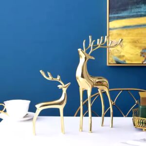 luxury copper brass deer handmade metal small order decoration art home decor accessories for modern living room bedroom - Image 6