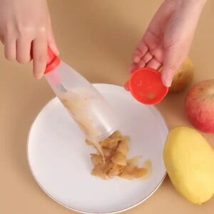 Multifunctional Kitchen Gadget Tools Carrot Peeling Knife Vegetable Fruit Peeler With Storage Box Container - Image 5