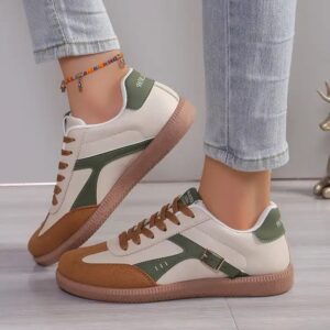 New Fashionable Round Head Lace Muffin Thick Sole Flat Single Shoes Wholesale For shoes for women new styles - Image 6