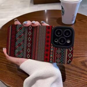 Newest National Pattern Printing TPU Artificial Leather Mobile Phone Cover Case For Iphone 7 8 X Xr Xs 11 12 13 14 15 16 Pro Max - Image 5