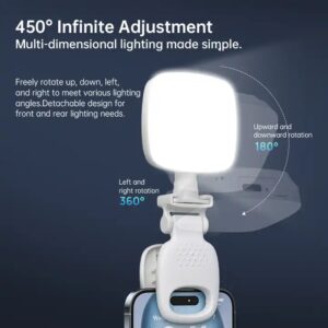 Mini Pocket Phone Fill Light three color temperature HD Fill Light portable video conferencing compatible camera - Image 6