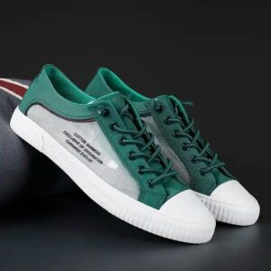 Summer breathable netyarn upper vulcanized mesh sports sneakers walking comfortable fashionable casual canvas shoes for man - Image 6