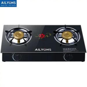 AILYONS Modern Kitchen Table Top Lpg Double Stove Gas Burner - Image 3