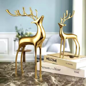 luxury copper brass deer handmade metal small order decoration art home decor accessories for modern living room bedroom - Image 7