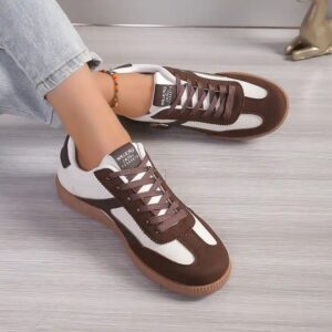 New Fashionable Round Head Lace Muffin Thick Sole Flat Single Shoes Wholesale For shoes for women new styles - Image 7