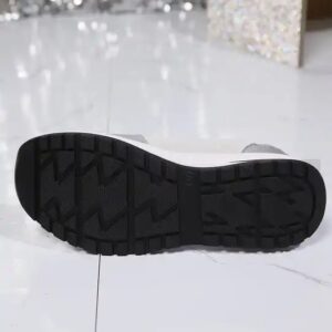 Shoes For Women Foreign Trade New Cross-border Plus Size Flat Bottomed Round Toe Solid Color Front Lace Up Women's Single Shoes - Image 6