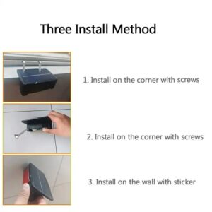 outdoor waterproof deck wall lamp led solar Luminous Lighting wall lights for Garden Fence Exterior Wall - Image 7