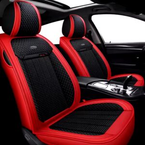 Luxury Design Polyester Leather Car Seat Cover Full Set Universal Full Covers Car Seat - Image 5