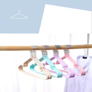 Household Metal Hangers Non-slip With Groove Dip Plastic Hangers Adult & Kids Hangers - Image 5
