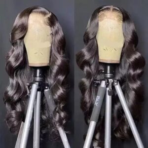 Cheap Body Wave Brazilian Glueless perruque lace front human hair wig,HD Transparent Lace Wig With Baby Hair For Women - Image 3