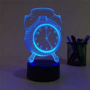 Modern 3D Acrylic LED Desk Lamp Bedroom RGB Multi-Color Warm Atmosphere Wholesale Engraved USB Cable Living Room Decoration - Image 6