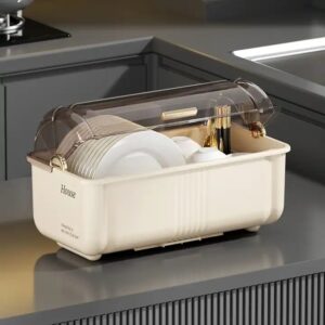 Wannuo portable tray plates knife and fork Storage Cabinet kitchen utensil Storage Box with lid - Image 3