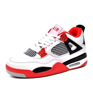 Outdoor Sport Trainers for Men Leather Upper and Mesh Insole Jogging Sneakers for Spring - Image 5