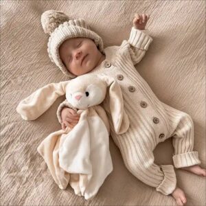 Baby autumn jumpsuit infant long sleeve button body suit rompers baby knitted jumpsuits winter - Image 5