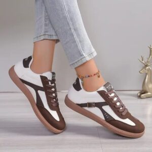 New Fashionable Round Head Lace Muffin Thick Sole Flat Single Shoes Wholesale For shoes for women new styles - Image 3