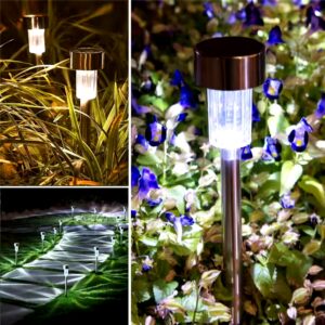 Solar lamps Power LED Stainless Steel Spot Light Landscape Outdoor Garden Path Lawn Lamp - Image 3