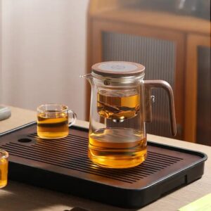 Tea separation all-glass heat-resistant filtering tea-making artifact magnetic bubble-absorbing teacup - Image 6