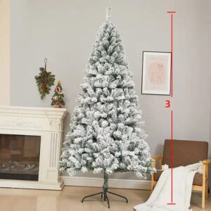 White Christmas Tree 2.4M/2.1/1.8/1.5/1.2m New Year Decoration Christmas Artificial Flocking Tree/ - Image 5