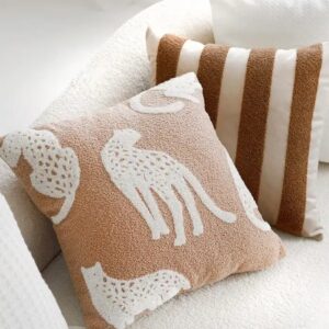 Animal Pattern Cushion Cover Living Room Sofa Decoration Pillow Ring Velvet Embroidery Luxury Backrest Pillowcase - Image 5