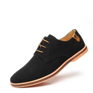 Men's Casual Shoes Suede Men's Casual Shoes Flat Big Size Men Casual Dress Shoes - Image 3