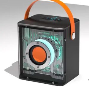 Portable Blue tooth Karaoke Speaker Mic USB Communication RGB LED Lighting High Outdoor Stereo Speakers Battery Powered Plastic - Image 4