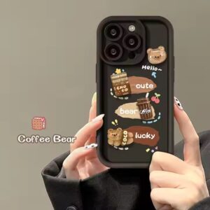New Popular Bear Design Cute Lucky Cartoon Coffee Cup Style TPU Mobile Phone Case For Iphone 7 8 X XR XS 11 12 13 14 15 Pro Max - Image 4