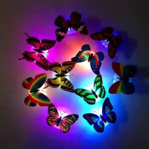 Birthday Gift Self-adhesive Colorful Kids Children Bedroom Night Lights Butterfly Night Light Butterfly Led Lamp - Image 3