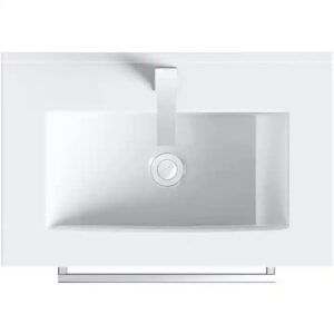 High end design rectangular bathroom hand wash basin square shape bathroom basin luxury bathroom sink with vanity - Image 4